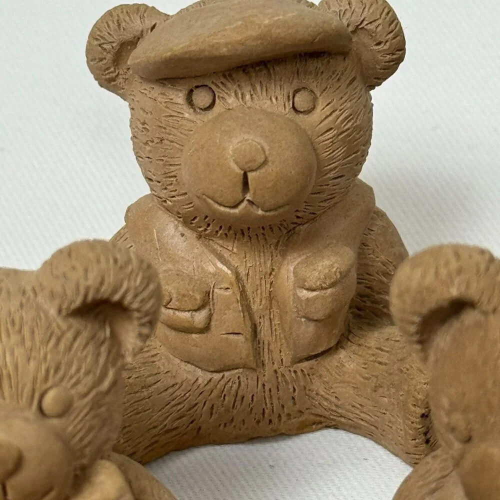 Lot of 25 Mini Resin Teddy Bear Figurines Detailed Ready to Paint Crafts - Picture 9 of 16